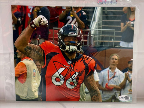 Dalton Risner Autographed 8x10 Photo -- Denver Broncos | JSA COA (Variant II)