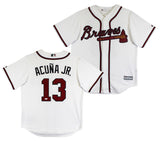 Braves Ronald Acuna Jr. Signed White Majestic Cool Base Jersey JSA W #WIT196166
