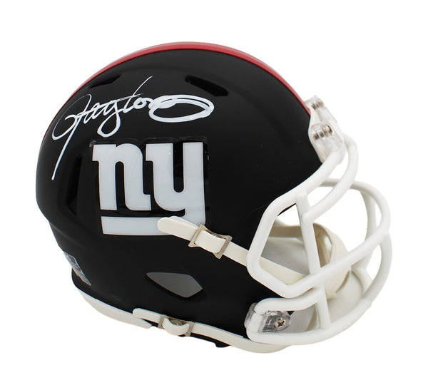 Lawrence Taylor Signed New York Giants Speed Black Matte NFL Mini Helmet