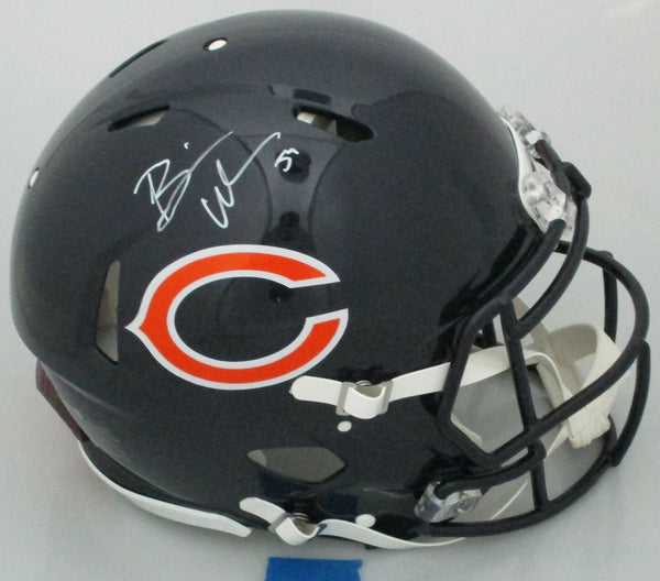 Bears HOFer BRIAN URLACHER Signed Full Size Authentic Speed Helmet AUTO - JSA