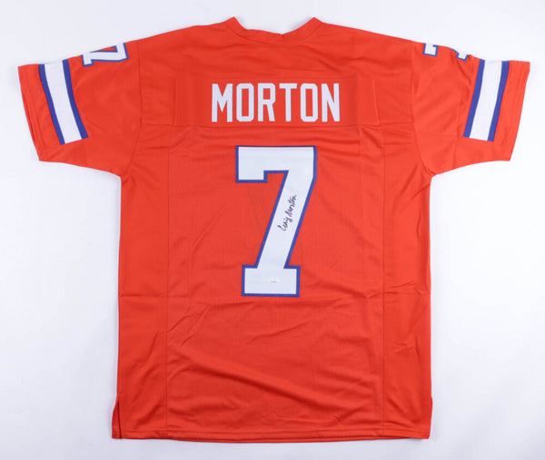 Craig Morton Signed Denver Broncos Jersey (JSA COA) Orange Crush Starting QB