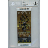 Von Miller Autographed Super Bowl 50 Ticket Stub SB MVP Slab Beckett 48690