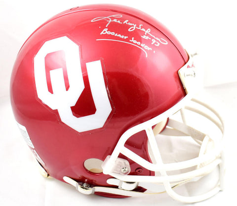 Lee Roy Selmon Signed Sooners F/S Riddell Authentic Helmet w/Boomer Sooner- JSA