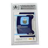 Enzo Fernandez Signed 2024 Panini Prizm Copa America New Era - Beckett Witness