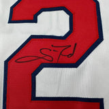 Autographed/Signed Scott Rolen St. Louis White Baseball Jersey Beckett BAS COA