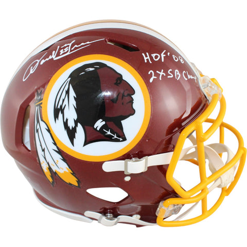Darrell Green Autographed Washington Redskins Authentic Helmet 2 Insc. BAS 51883