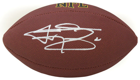 Johnny Manziel Signed Wilson Super Grip Full Size NFL Football - (SCHWARTZ COA)