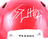 JJ Watt Autographed Texans F/S Flash Speed Authentic Helmet-Beckett W Hologram