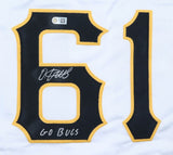 Oneil Cruz Signed Pirates Black Jersey Inscribed "Go Bucs" (Cruz Player Holo) CF