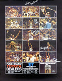 1978-79 NBA Champions Supersonics Auto Poster Photo 9 Sigs Fred Brown MCS 51048