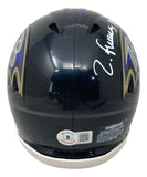 Zay Flowers Signed Baltimore Ravens Mini Speed Helmet BAS