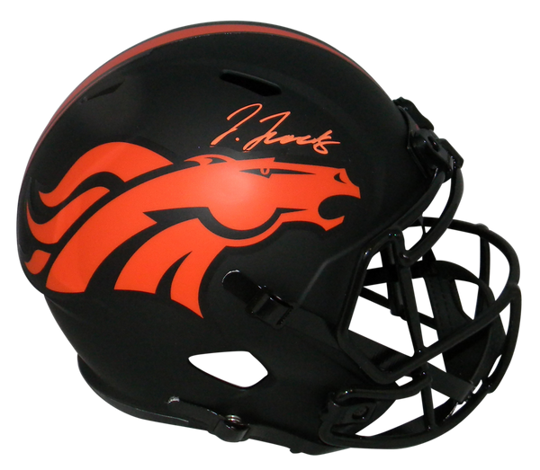 JERRY JEUDY AUTOGRAPHED DENVER BRONCOS ECLIPSE FULL SIZE SPEED HELMET BECKETT