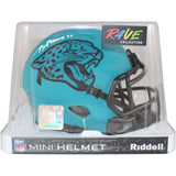 Brian Thomas Jr. Signed Jacksonville Jaguars Mini Helmet Rave Fanatics 50914