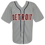 Miguel Cabrera (TIGERS) Signed Grey Custom Baseball Jersey - (SCHWARTZ COA)