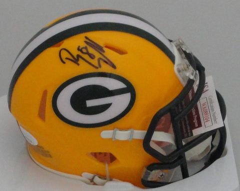 Packers kicker RYAN LONGWELL Signed Riddell Mini Speed Helmet AUTO - JSA