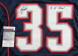 Patrick Pass Signed New England Patriots Jersey "3x SB Champ" JSA COA / Fullback