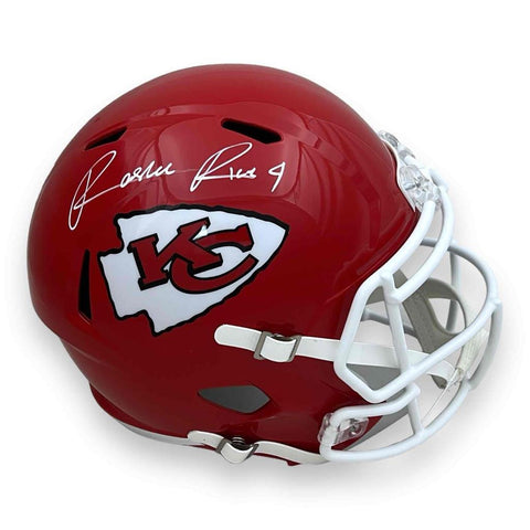 Chiefs Rashee Rice Autographed Signed Full Size Speed Rep Helmet - Beckett