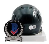 Miles Sanders Autographed Speed Mini Football Helmet Eagles Beckett 176727