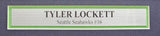 SEAHAWKS TYLER LOCKETT AUTOGRAPHED FRAMED BLUE NIKE TWILL JERSEY MCS HOLO 221133