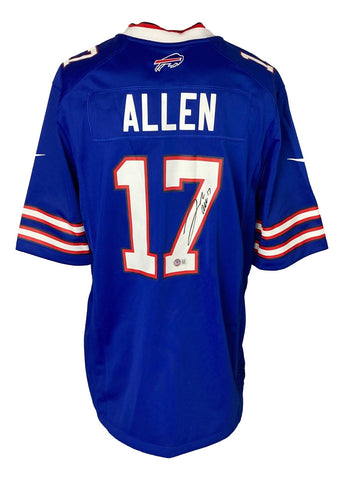 Josh Allen Signed Buffalo Bills Blue Nike Game Football Jersey BAS ITP