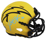 Chargers Justin Herbert Authentic Signed Rave Speed Mini Helmet Fanatics