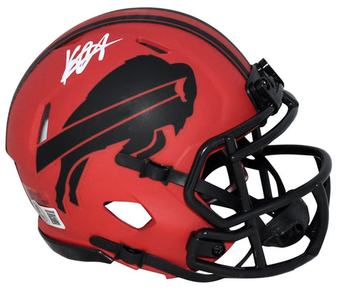KEON COLEMAN AUTOGRAPHED BUFFALO BILLS RAVE SPEED MINI HELMET BECKETT