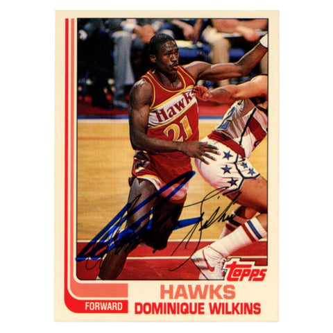 Dominique Wilkins Autographed 1993 Topps #30 Trading Card Beckett 54148