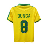 Dunga Signed Vintage Brazil FC Home Soccer Jersey #8 with Beckett COA