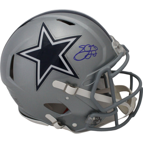 Emmitt Smith Autographed Dallas Cowboys Authentic Helmet Beckett 33629