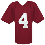 Jalen Milroe Signed Maroon Custom College Football Jersey (ALABAMA) Tri-Star COA