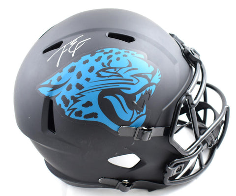 Travis Etienne Jr. Autographed Jaguars F/S Eclipse Speed Helmet - JSA *White