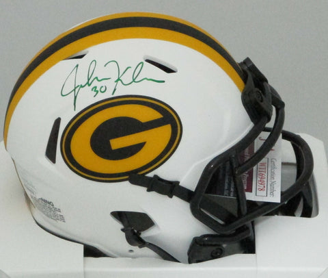 Packers SB Champ JOHN KUHN Signed Riddell LUNAR Speed Mini Helmet AUTO - JSA