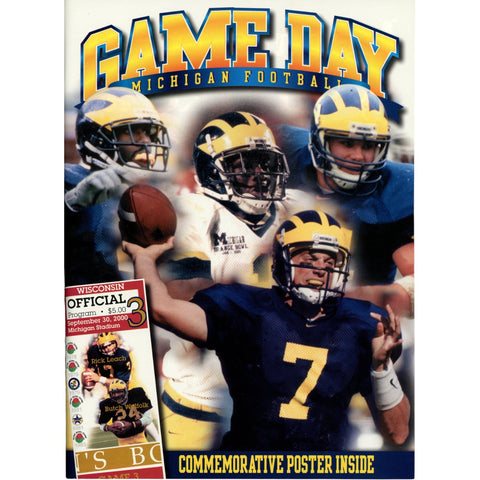 Michigan Wolverines vs Wisconsin Badgers 09/30/2000 Official Program 59335