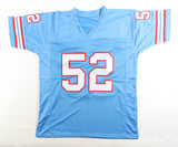 Robert Brazile Signed Houston Oilers Jersey (Beckett) 2018 Hall of Fame / L.B.