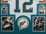 FRAMED MIAMI DOLPHINS BOB GRIESE AUTOGRAPHED SIGNED JERSEY JSA COA