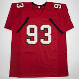 Autographed/Signed Ndamukong Suh Tampa Bay Red Football Jersey Beckett BAS COA