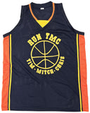 WARRIORS RUN TMC AUTOGRAPHED DARK BLUE JERSEY 3 SIGS MULLIN HARDAWAY HOF BECKETT