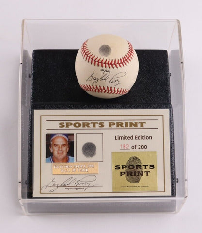 Gaylord Perry Signed LE of 200 NL Baseball Display w/Thumbprint (Beckett) Giants