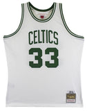 Celtics (3) Bird, Parish & McHale Signed White M&N Swingman Jersey BAS Witnessed