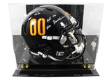 Commanders Chris Samuels Signed 2022 Alt F/S Speed Rep Helmet W/ Case BAS Wit