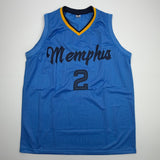 Autographed/Signed Ty Jerome Memphis Light Blue Basketball Jersey Beckett COA