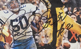 Rocky Bleier Signed Framed Pittsburgh Steelers Magazine Page BAS