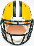 JORDAN LOVE AUTOGRAPHED PACKERS YELLOW SPEED MINI HELMET BECKETT WITNESS 230230