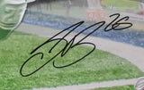 Saquon Barkley Signed/Auto 16x20 Photo Philadelphia Eagles Framed PSA 195288