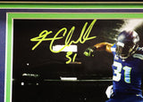 KAM CHANCELLOR AUTOGRAPHED FRAMED 8X10 PHOTO SEATTLE SEAHAWKS MCS HOLO 223772