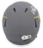 Texas Matthew Golden Signed Slate Speed Mini Helmet W/ Case BAS Witnessed