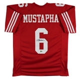 Malik Mustapha Authentic Signed Red Pro Style Jersey Autographed BAS