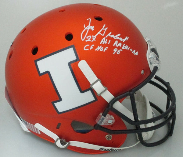 Illinois JIM GRABOWSKI Signed Full Size Replica Helmet #5 AUTO w/ Scripts - JSA