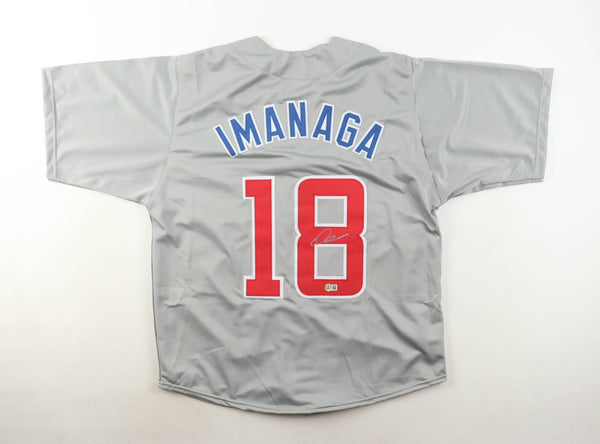 Shota Imanaga Signed Chicago Cubs Road Jersey (Beckett) 2024 All Star Pitcher