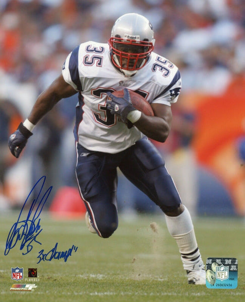 Patrick Pass New England Patriots Signed 8x10 Photo 3x Champ Ins Patriots Alumni